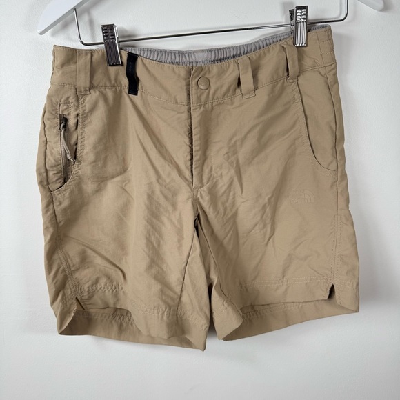 The North Face Women’s Khaki Hiking Shorts Size 4 EU Nylon Outdoor - Picture 1 of 7